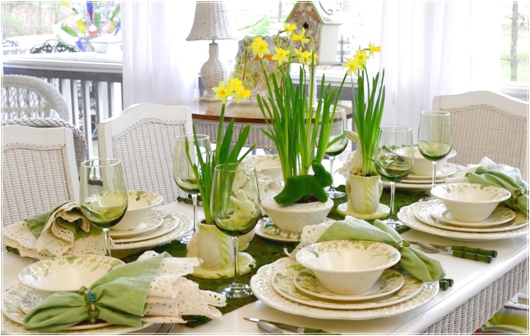 Dinner Party Ideas For 8
 Green Table Setting Dinner Party Ideas Romatic Advice