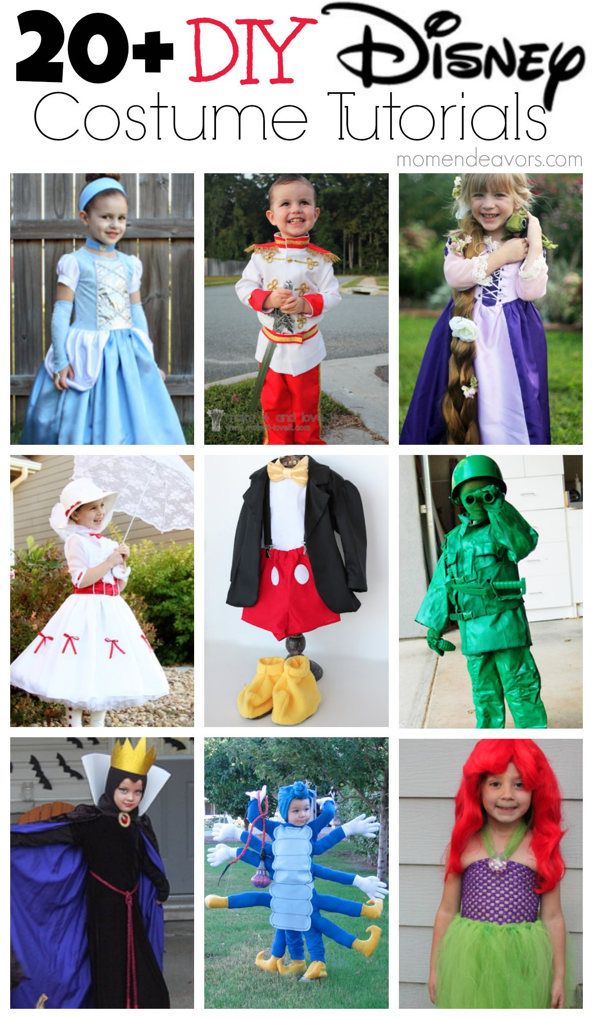 Disney Costumes DIY
 20 DIY Disney Halloween Costumes