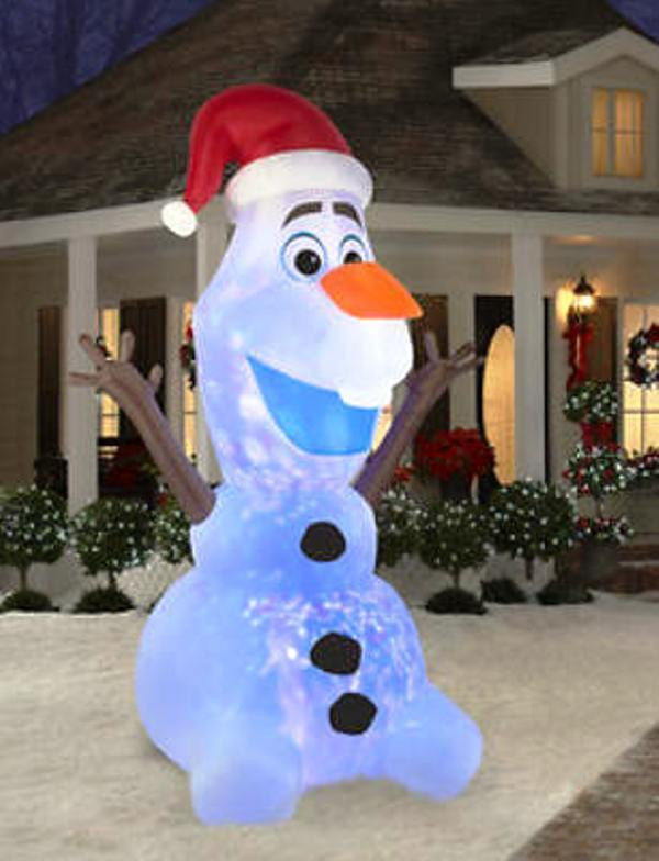 Disney Outdoor Christmas Decorations
 HUGE 12 FROZEN OLAF Disney INFLATABLE Snowman OUTDOOR