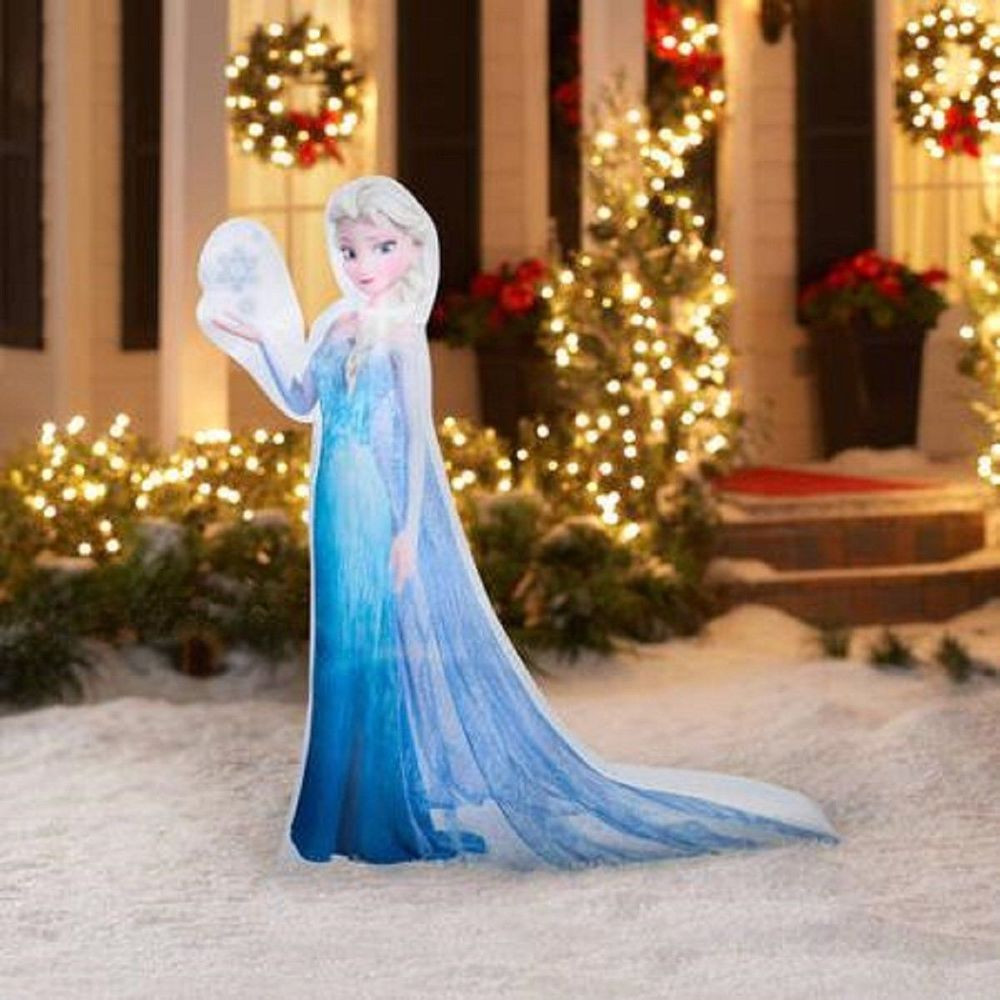 Disney Outdoor Christmas Decorations
 Disney Frozen 5 ELSA Snowflake Airblown Christmas