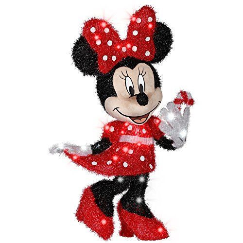 Disney Outdoor Christmas Decorations
 Disney Minnie Mouse Pre Lit Tinsel Christmas Light 30 7
