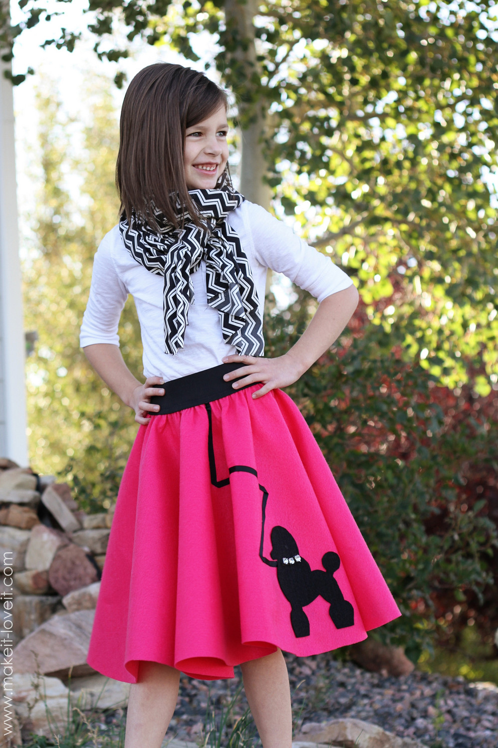 DIY 50S Costumes
 Halloween Costume Ideas Very Low Sew POODLE SKIRT