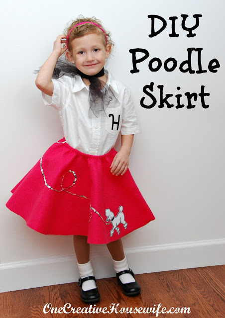 DIY 50S Costumes
 e Creative Housewife 50s Day Poodle Skirt Tutorial