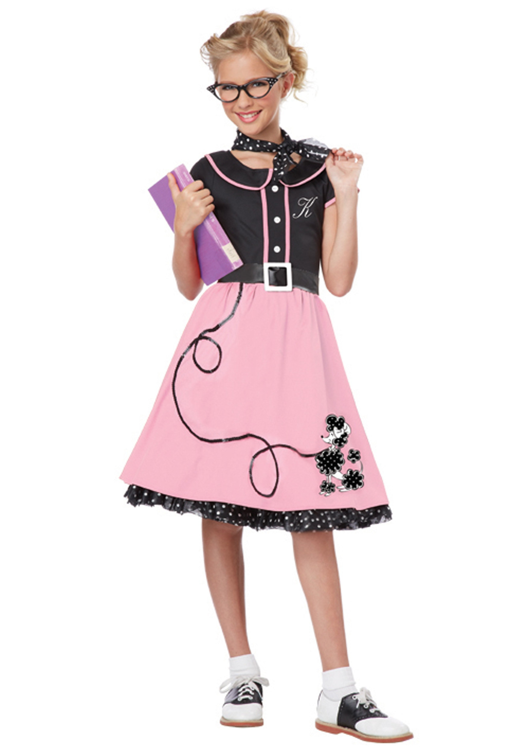 DIY 50S Costumes
 Girls Pink 50s Sweetheart Costume