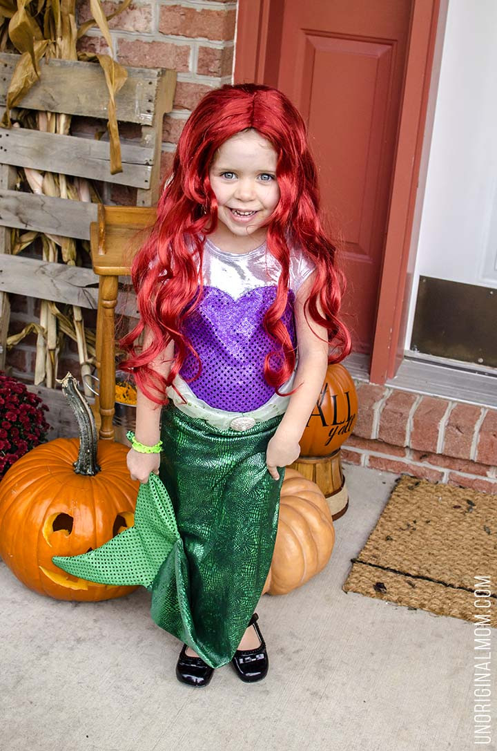 DIY Ariel Costume
 DIY Little Mermaid and Flounder Costumes unOriginal Mom