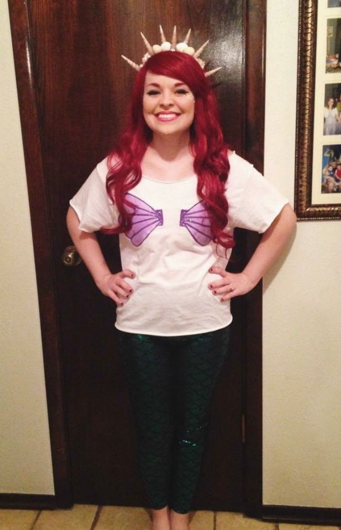 DIY Ariel Costume
 Easy DIY Halloween Costumes from my Child at Heart Readers