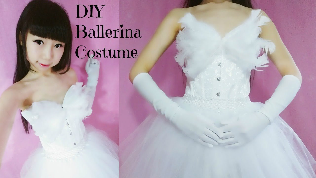 DIY Ballerina Costume
 DIY Ballerina Princess White Swan Costume no sew easy