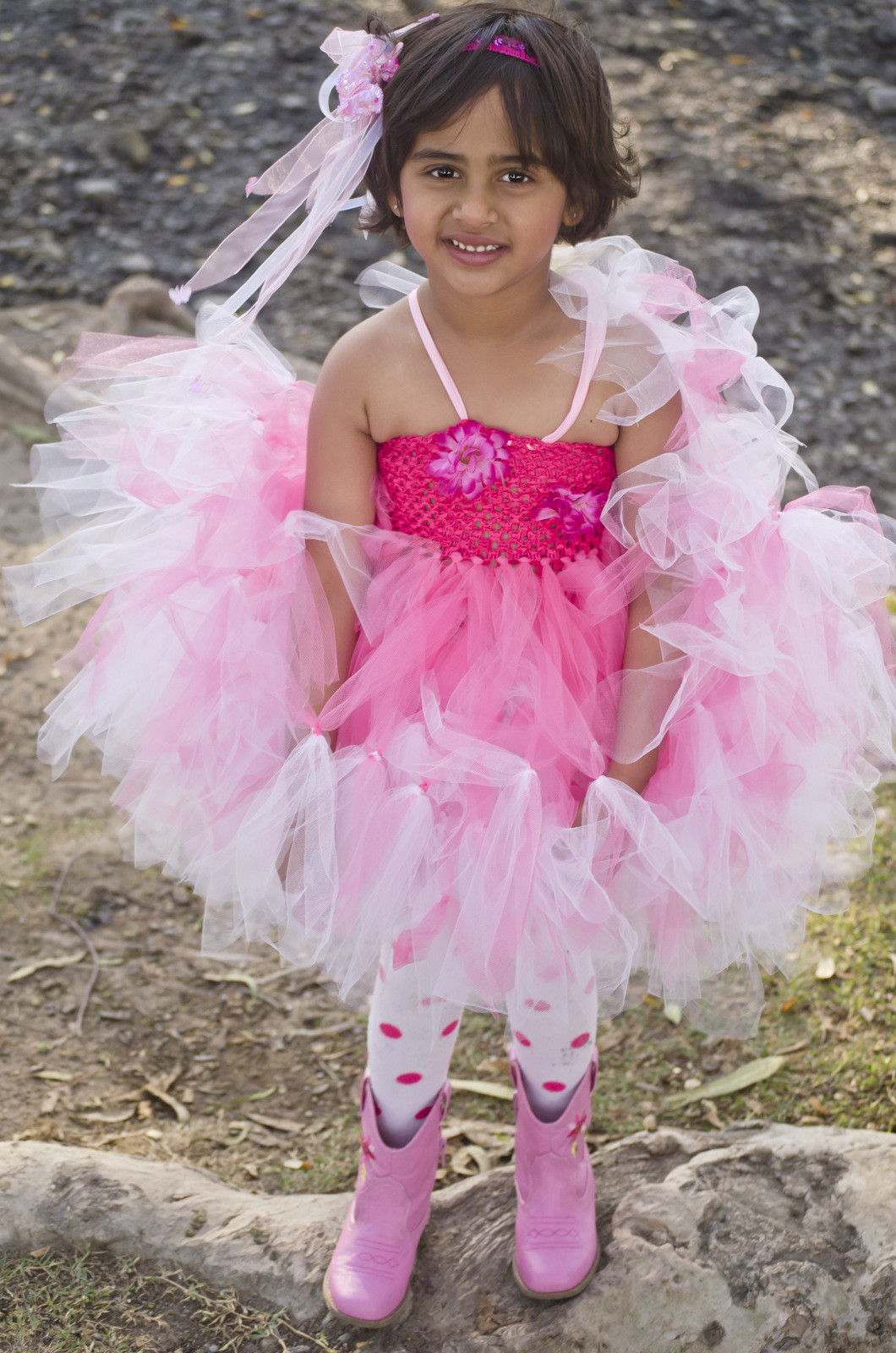 DIY Ballerina Costume
 So pink and poufy All girly