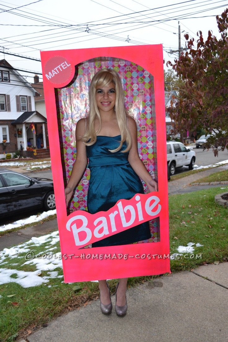 DIY Barbie Costume
 21 Killer Upcycled Halloween Costumes you Can Make with a Box