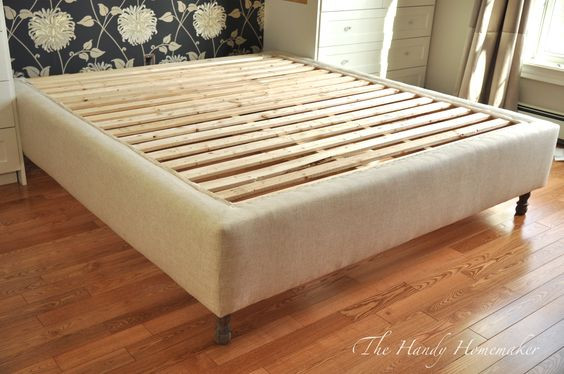 DIY Box Spring Bed Frame
 Upholstered Bed Frame DIY Part 1 Pinterest