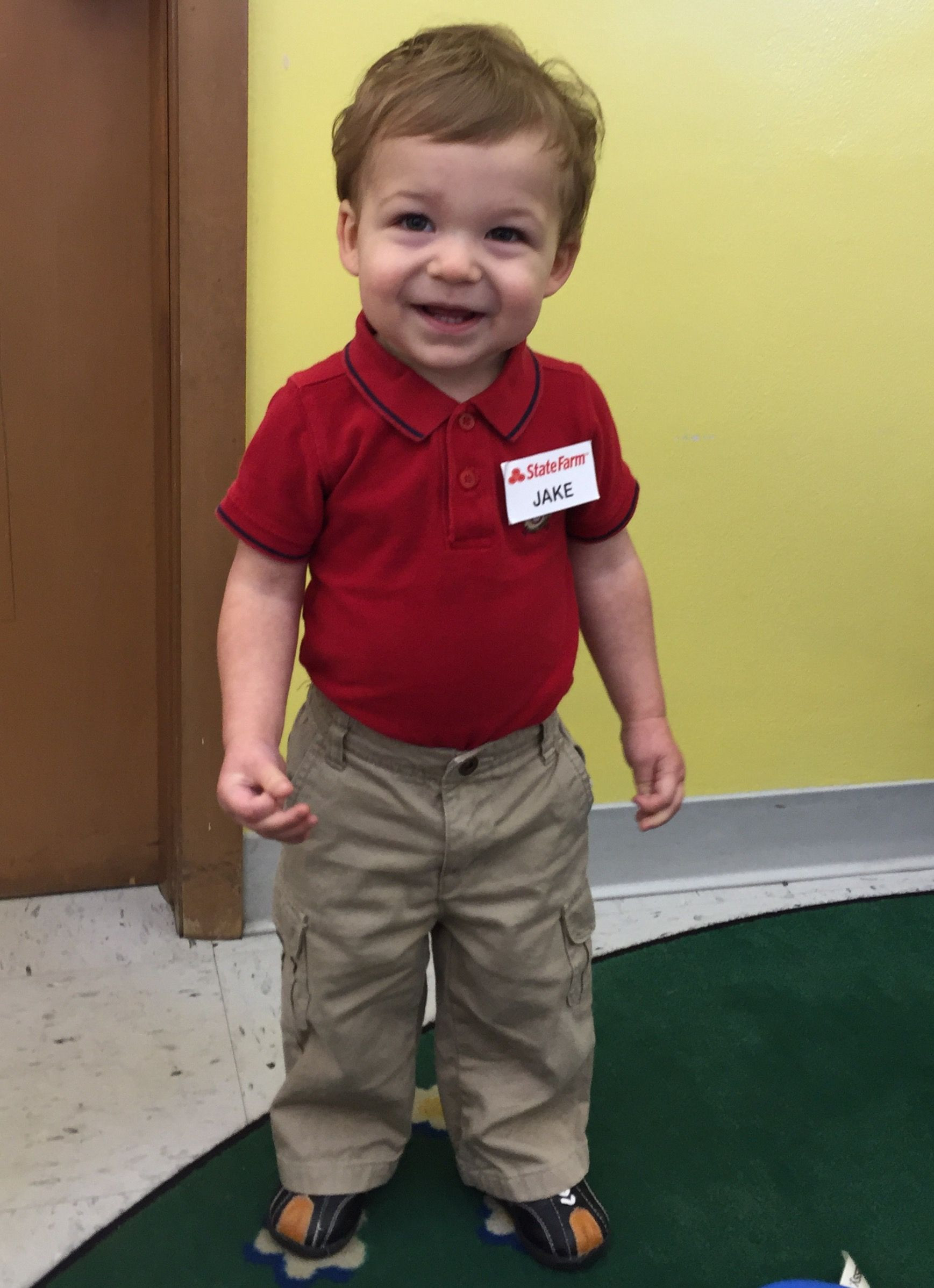 DIY Boys Halloween Costume
 Jake from State Farm toddler boy DIY Halloween Costume