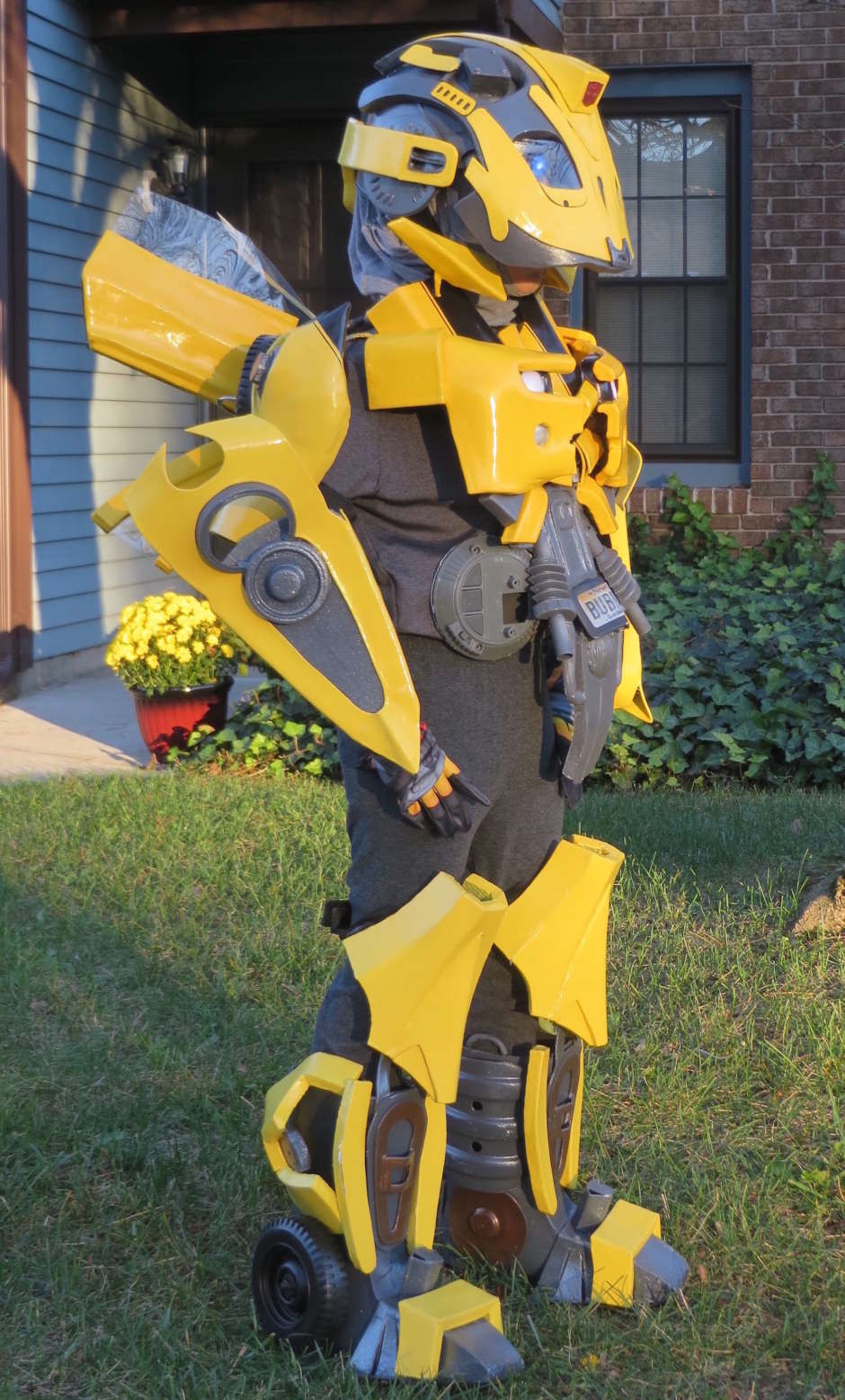 DIY Bumblebee Transformer Costume
 Epic DIY Kids Bumblebee Transformers Costume