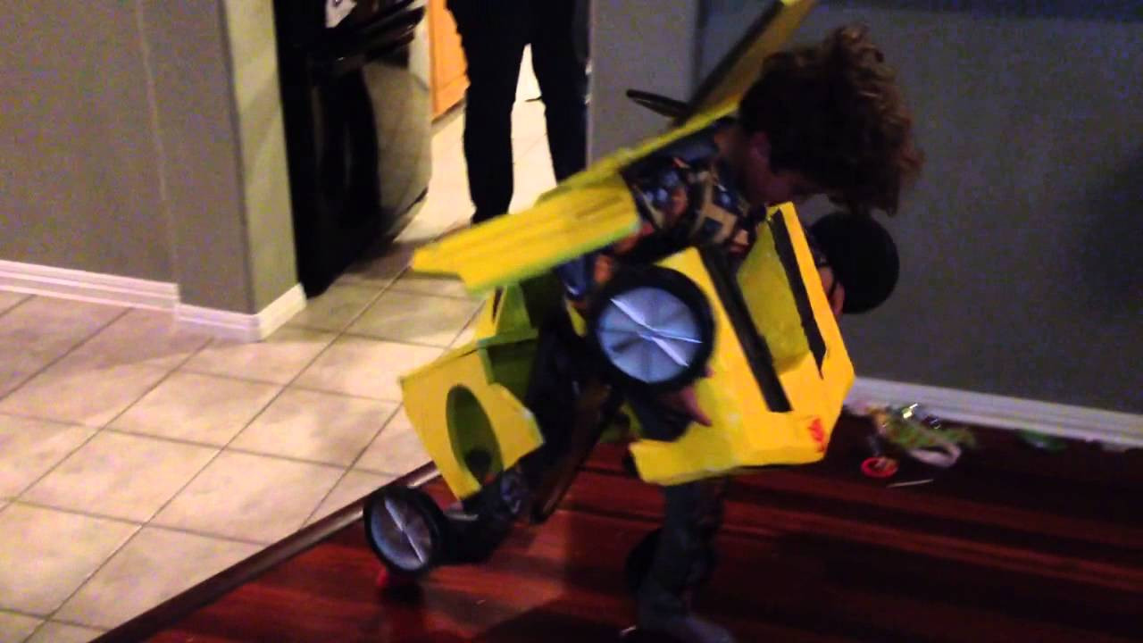 DIY Bumblebee Transformer Costume
 Bumblebee Transformer DIY transforming costume