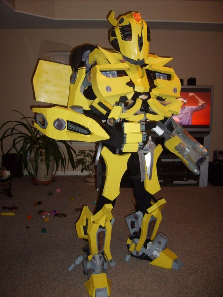 DIY Bumblebee Transformer Costume
 diy Transformers BumbleBee Costume Lasting Art