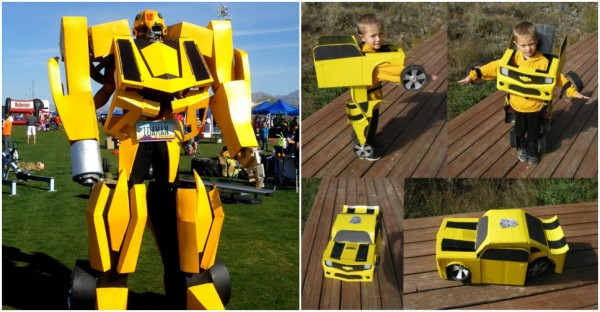 DIY Bumblebee Transformer Costume
 DIY Transformer Costume