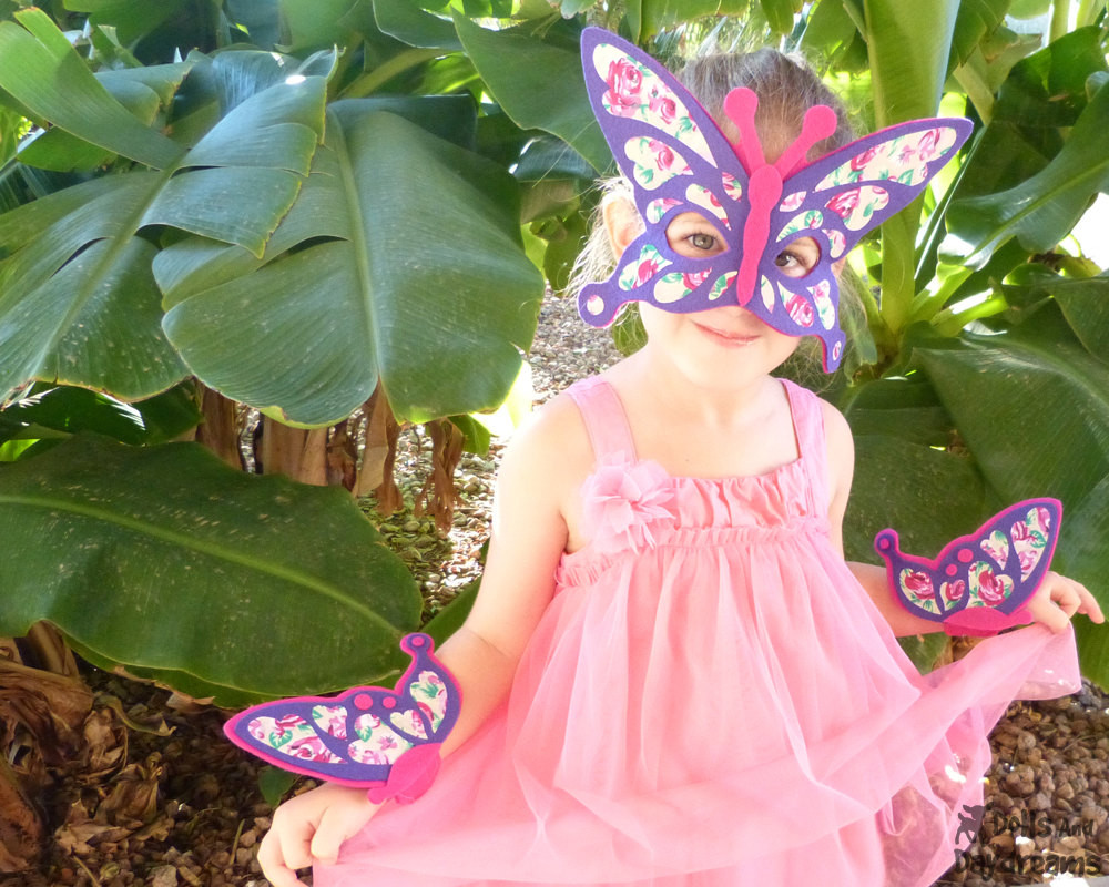 DIY Butterfly Costume
 Butterfly Costume PDF Pattern DIY Mask Wing by