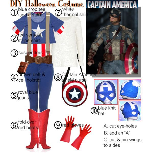 DIY Captain America Costume
 "DIY Halloween Costume Captain America" by gakranz on