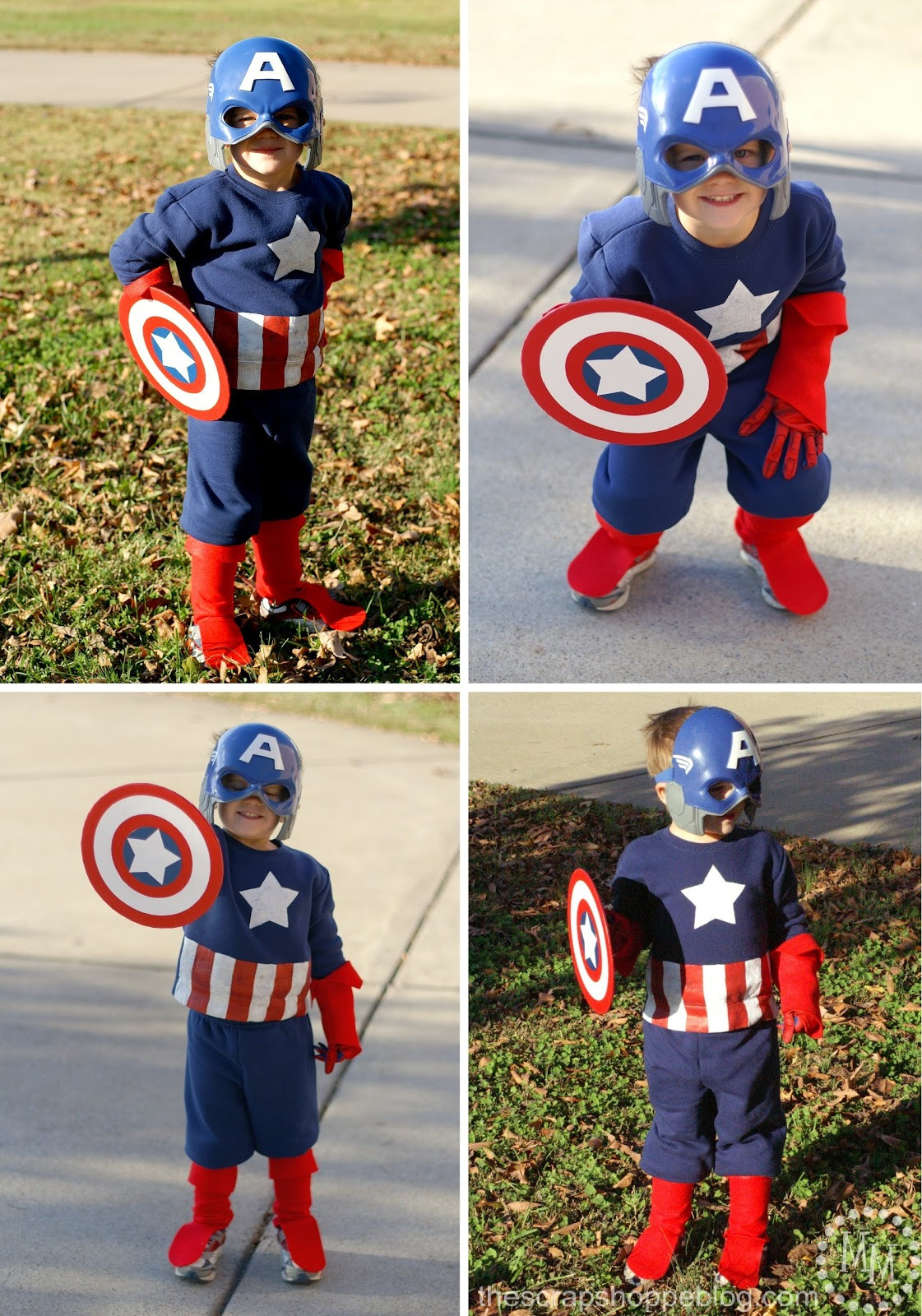 DIY Captain America Costume
 DIY Captain America & Thor Costumes The Scrap Shoppe