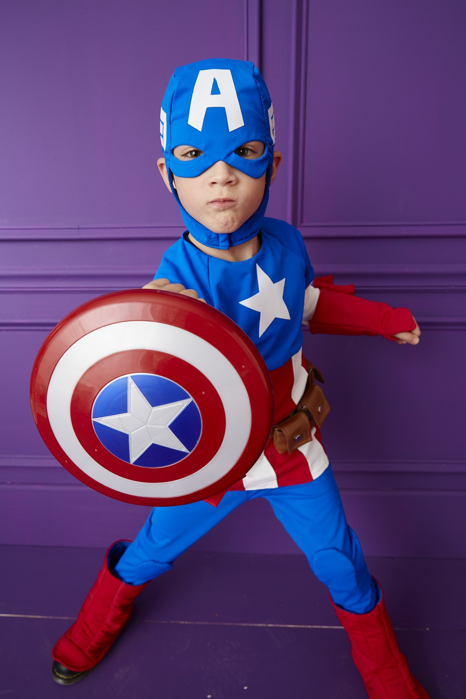 DIY Captain America Costume
 Kids Captain America Costume DIY Halloween Costumes