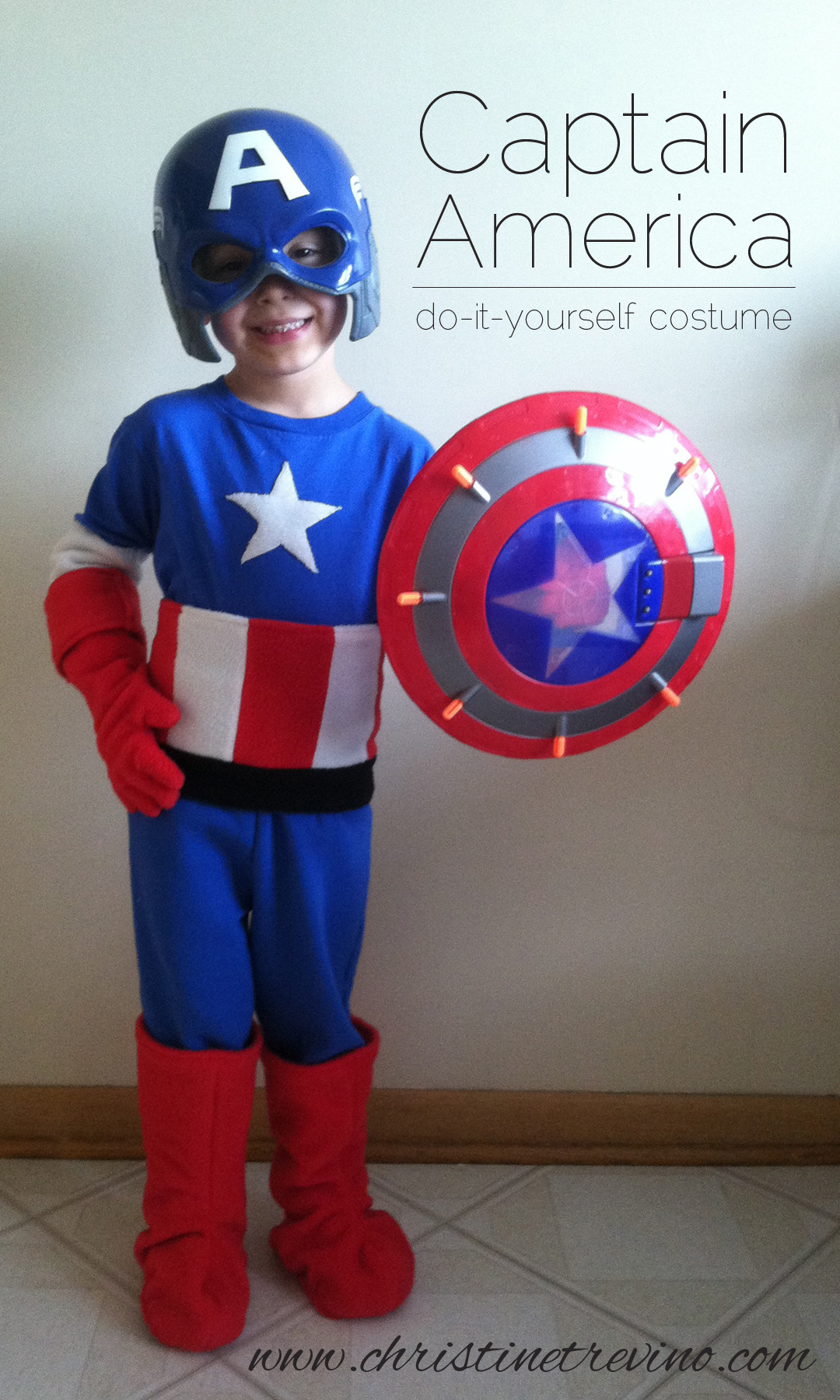 DIY Captain America Costume
 Captain America Costume Christine Trevino
