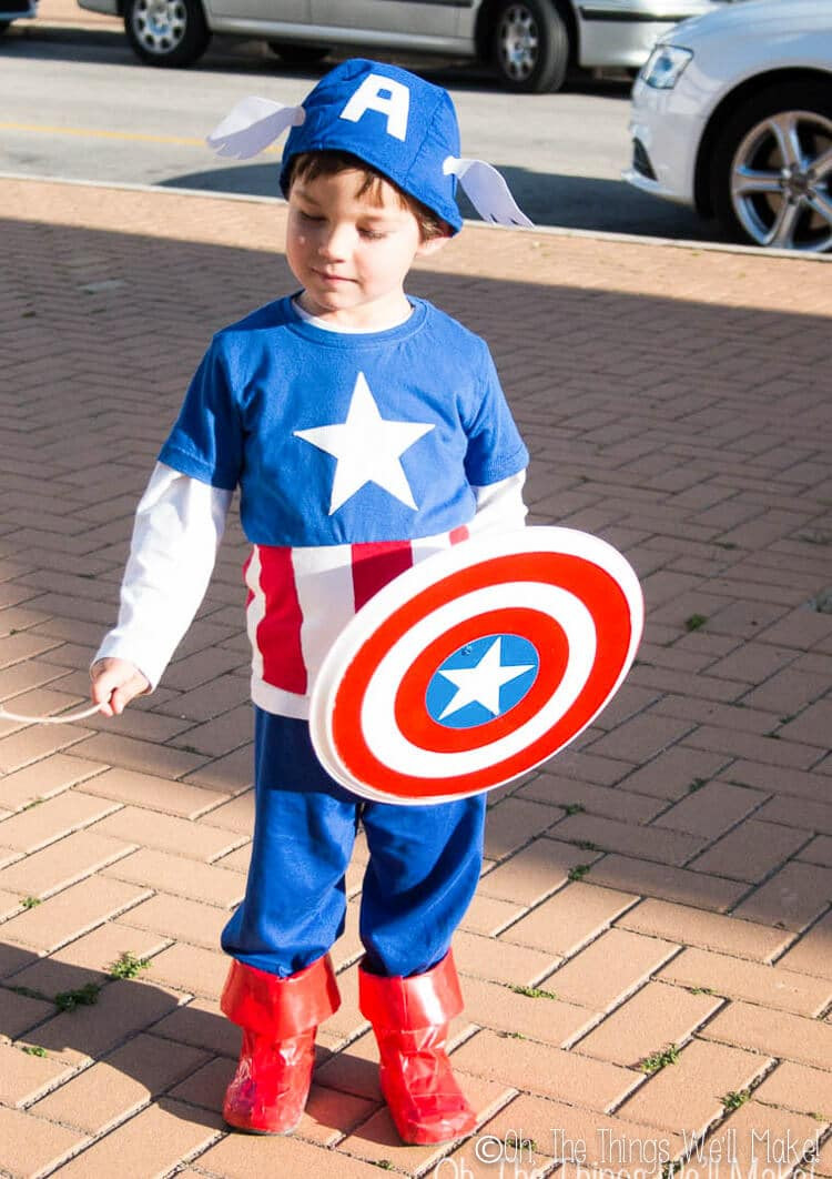 DIY Captain America Costume
 Homemade Captain America Costume Oh The Things We ll Make