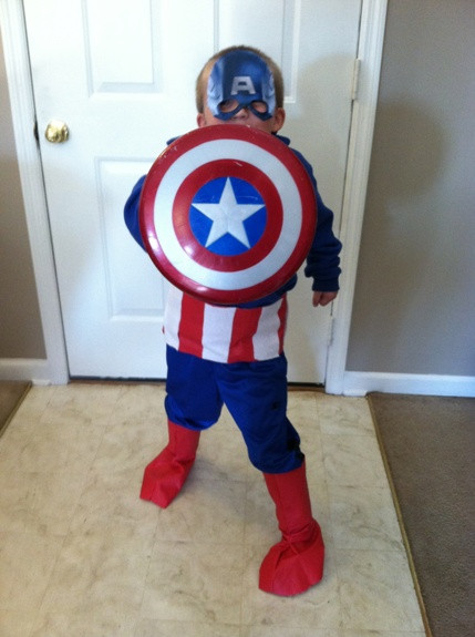 DIY Captain America Costume
 10 DIY Halloween Costumes for Kids Hobbies on a Bud