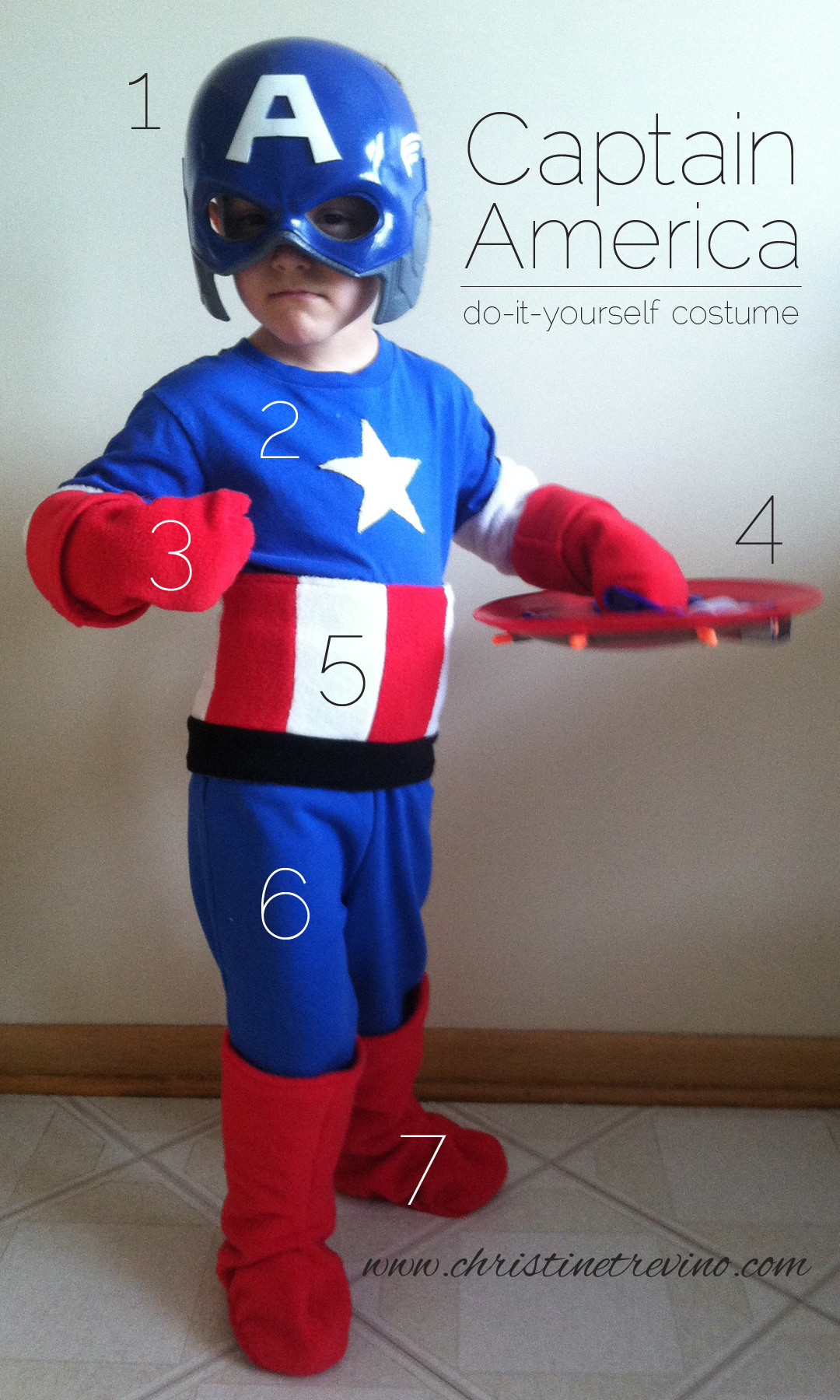DIY Captain America Costume
 Captain America Costume Christine Trevino