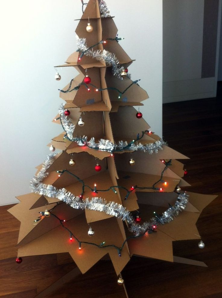 DIY Cardboard Christmas Tree
 Best 25 Cardboard tree ideas on Pinterest