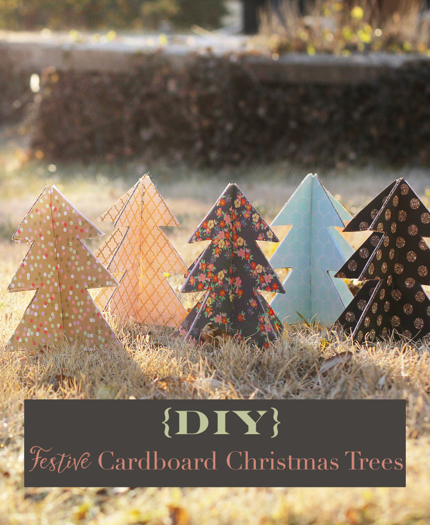 DIY Cardboard Christmas Tree
 DIY Festive Cardboard Christmas Trees