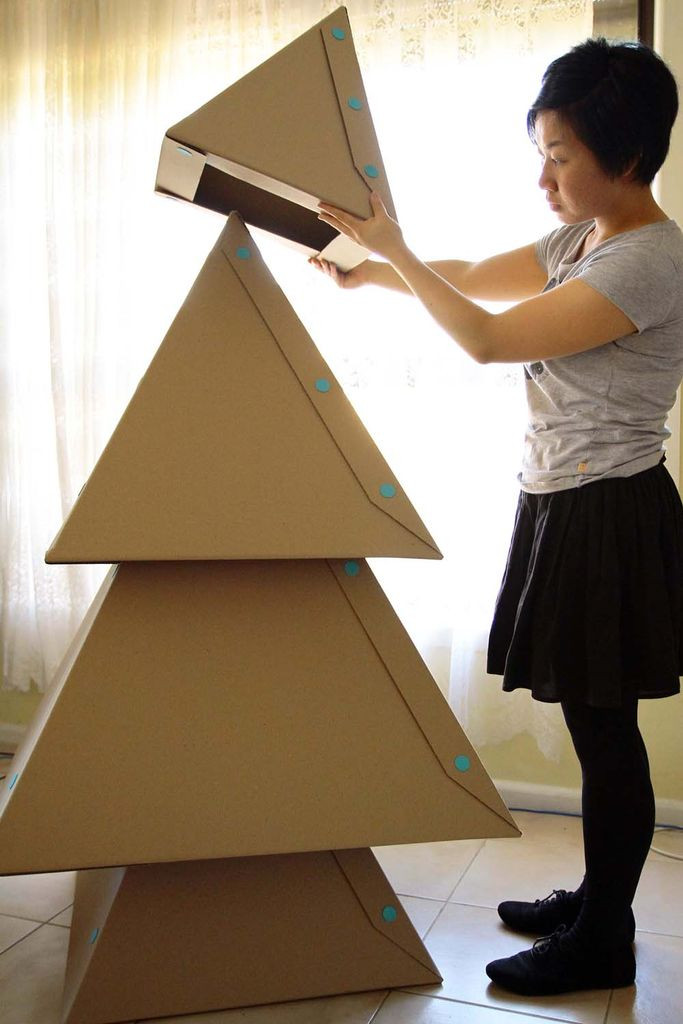 DIY Cardboard Christmas Tree
 DIY cardboard Christmas tree Christmas 2015 Tree