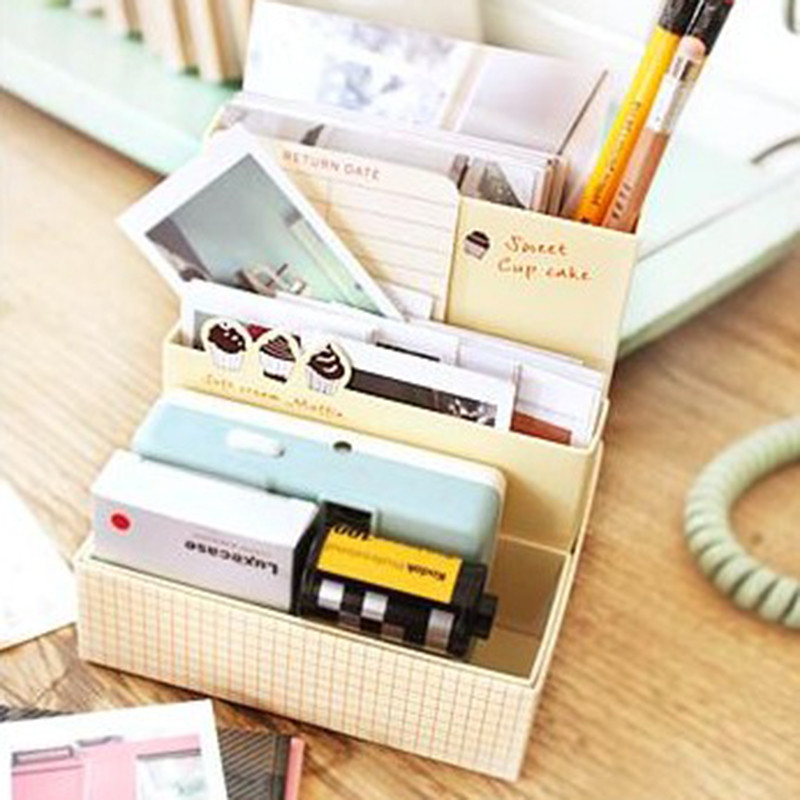 DIY Cardboard Organizer
 Cute DIY Paper Board Storage Box Desk Decor Stationery