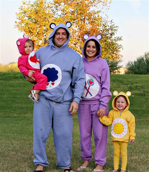 DIY Care Bear Costume
 Team spirit 13 low cost funny DIY Halloween costumes for