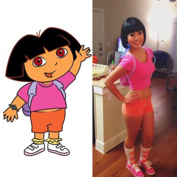 DIY Cartoon Character Costume
 Best 25 Dora costume ideas on Pinterest