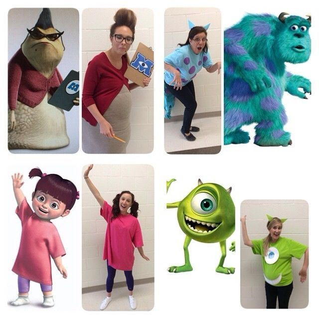 DIY Cartoon Character Costume
 Monsters Inc Group Costumes Group HalloweenDisney