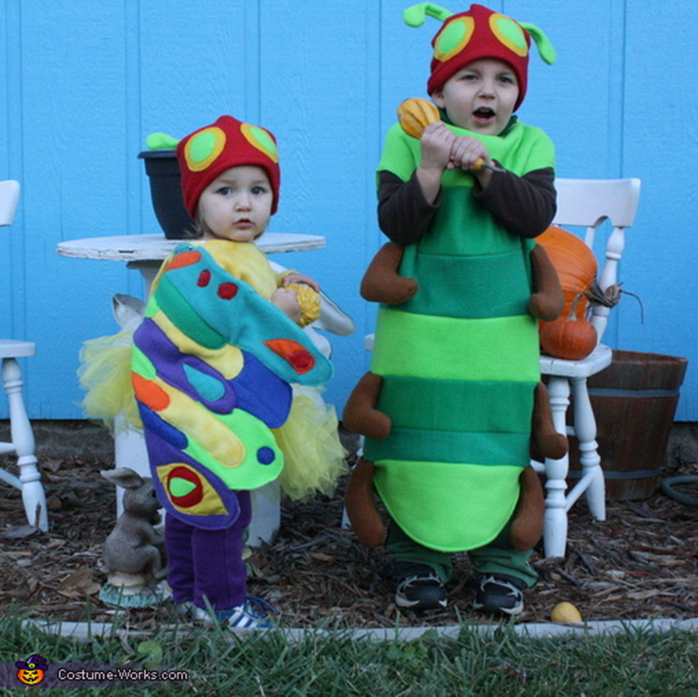 DIY Caterpillar Costume
 Halloween Costumes For Siblings That Are Cute Creepy And