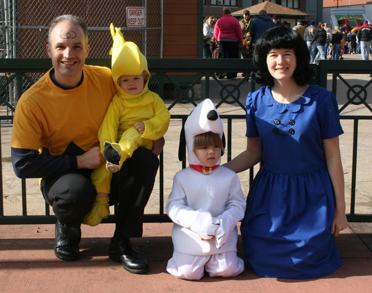 DIY Charlie Brown Costume
 Our Charlie Brown Lucy Snoopy and Woodstock family