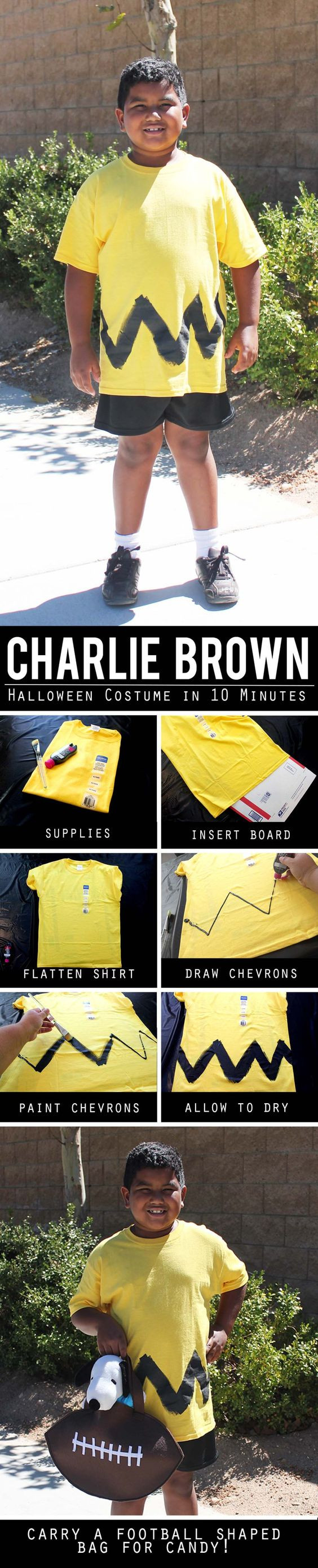 DIY Charlie Brown Costume
 Charlie brown costume Charlie brown and Easy diy on Pinterest