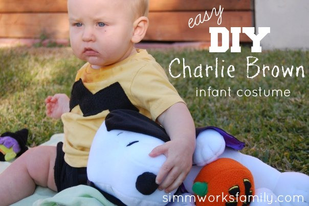DIY Charlie Brown Costume
 Charlie Brown Halloween Costume for Baby A Crafty Spoonful