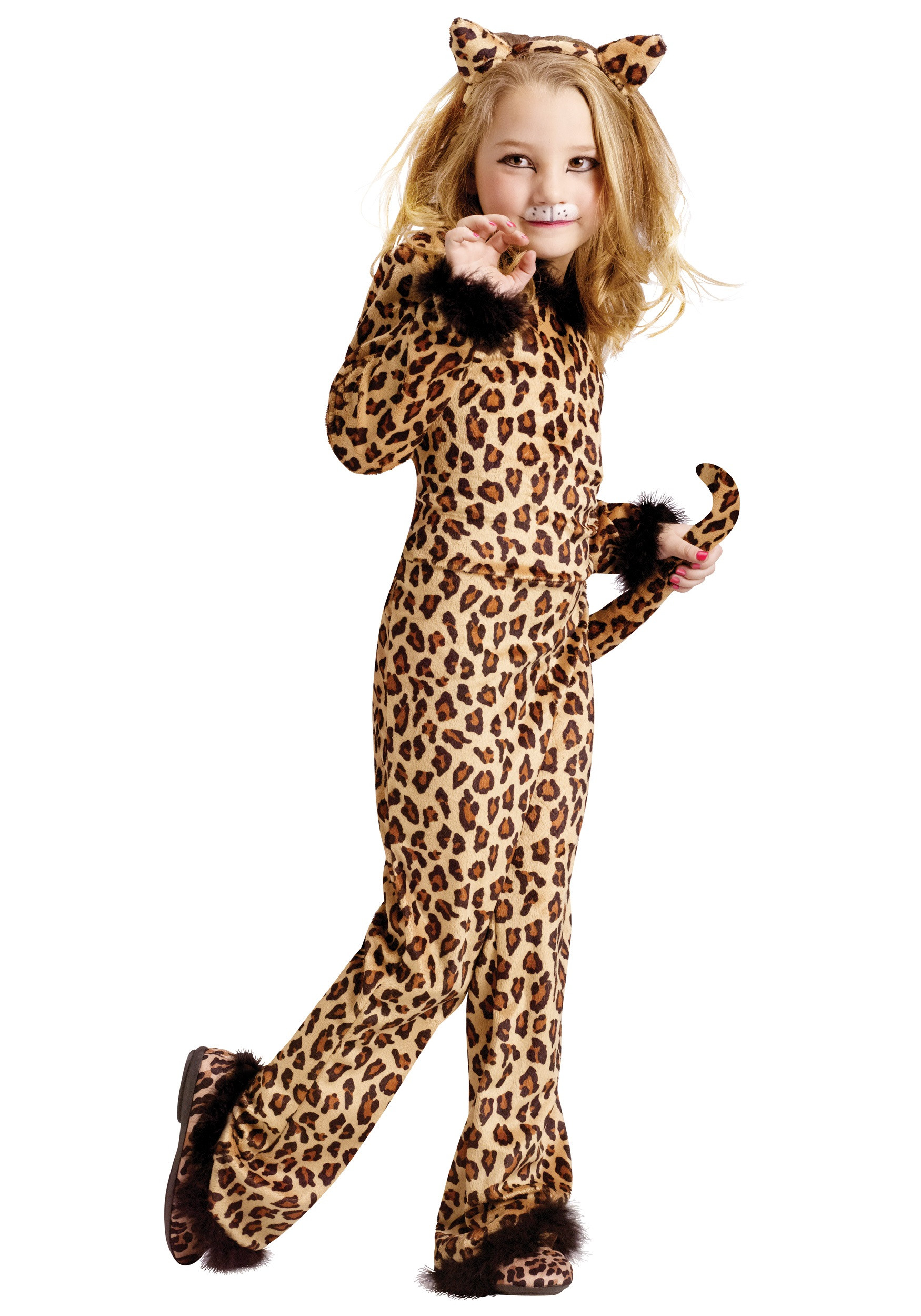 DIY Cheetah Costumes
 Child Pretty Leopard Costume