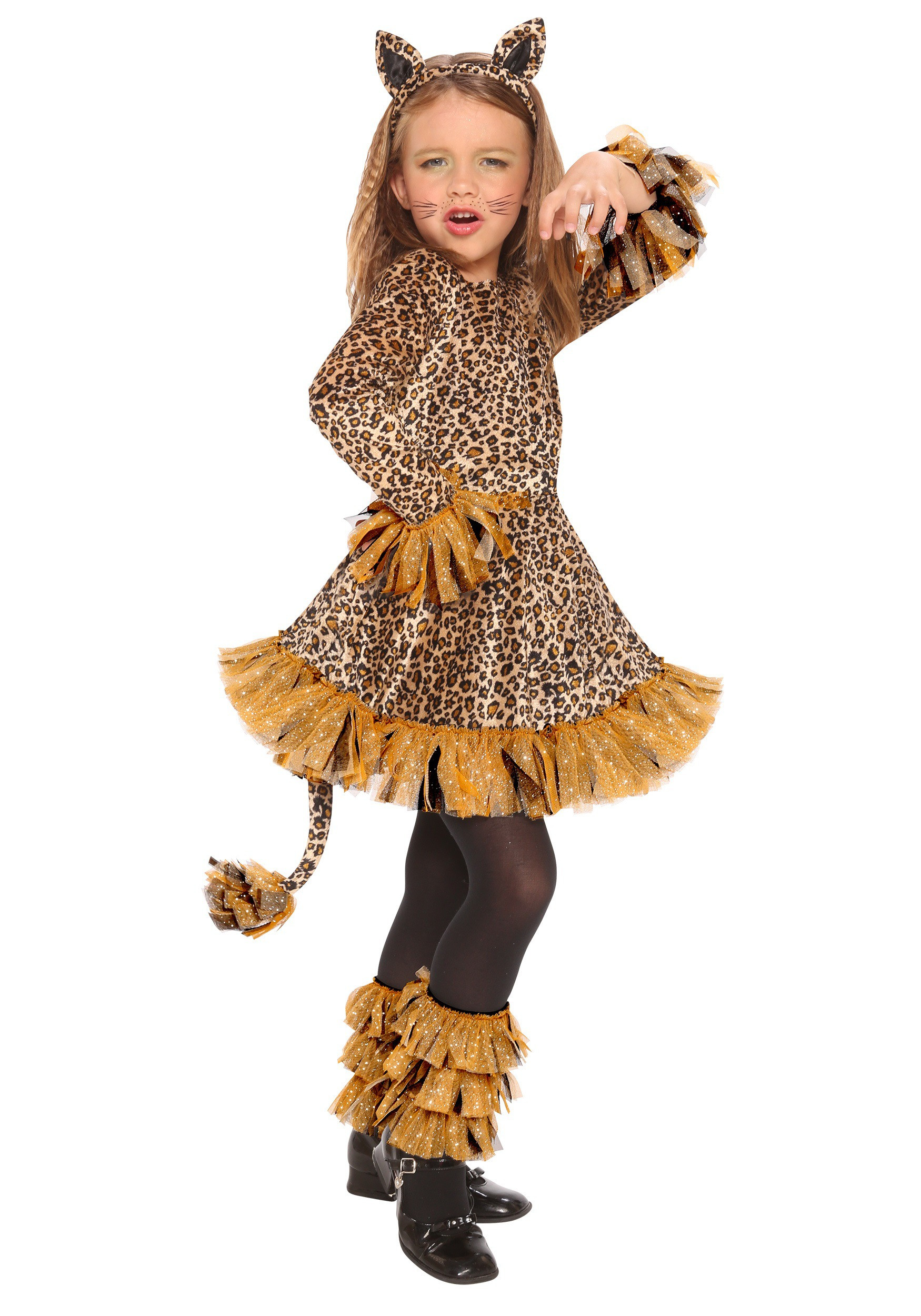 DIY Cheetah Costumes
 Girls Leopard Costume