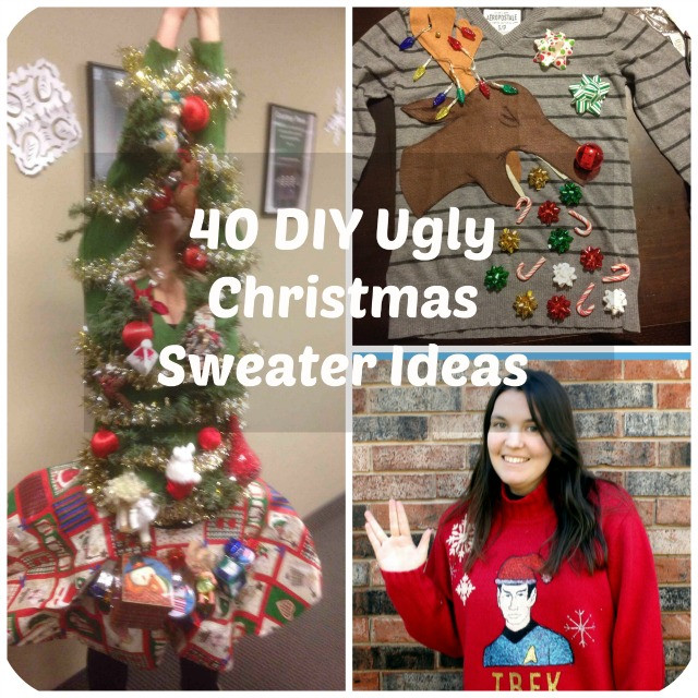 DIY Children'S Ugly Christmas Sweater
 53 DIY Ugly Christmas Sweater Ideas