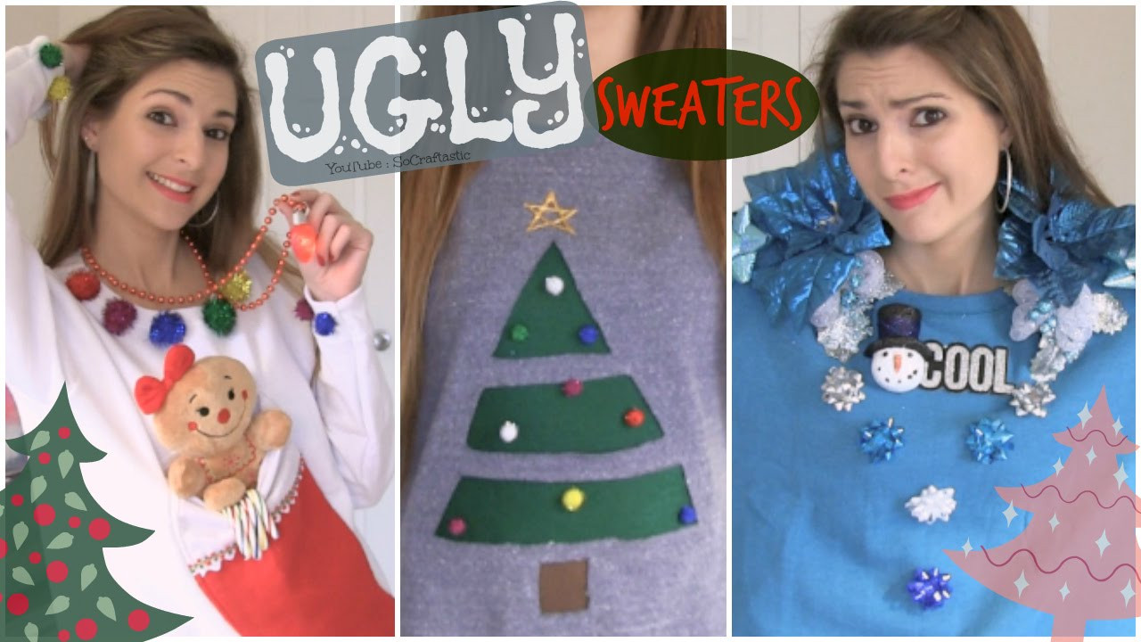 DIY Children'S Ugly Christmas Sweater
 DIY UGLY CHRISTMAS SWEATERS Easy & Affordable How To