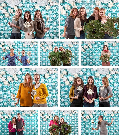 DIY Christmas Backdrop
 happy holiday diy wreaths in philly – Design Sponge