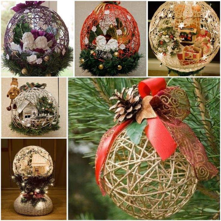 DIY Christmas Ball Ornaments
 Wonderful DIY Yarn Ball Ornaments for Christmas