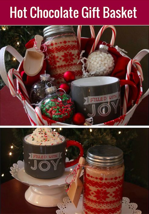 DIY Christmas Baskets
 1000 ideas about Hot Chocolate Gifts on Pinterest
