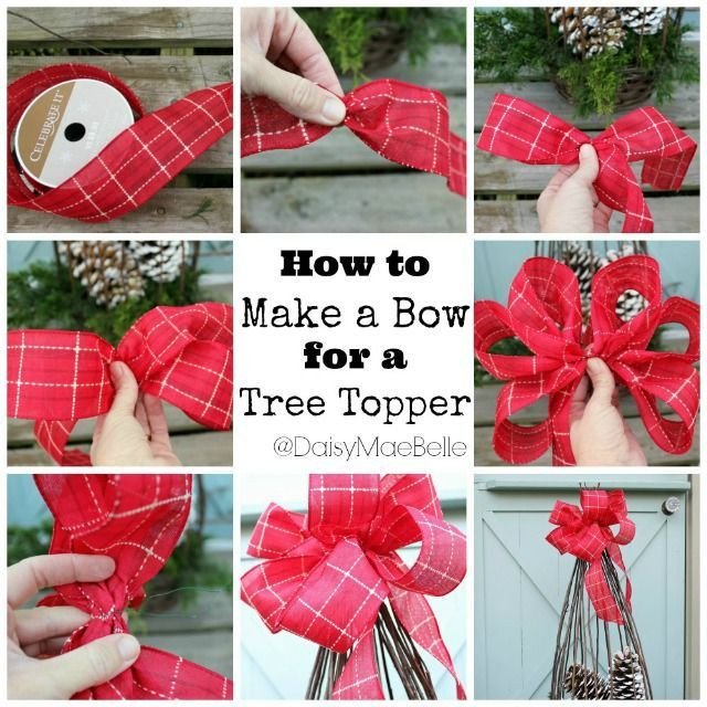 DIY Christmas Bow
 DIY Tree Topper Bow s and for