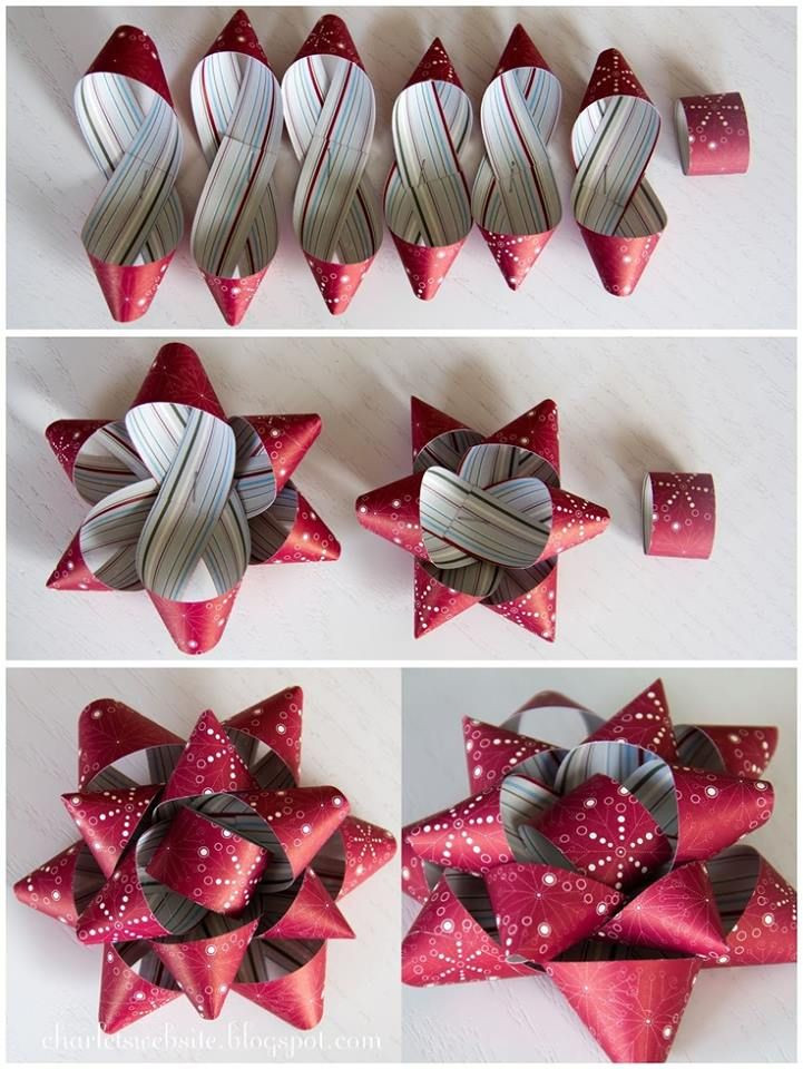 DIY Christmas Bows
 Best 25 Wrapping paper bows ideas on Pinterest