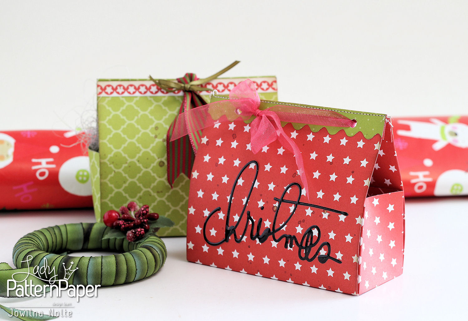 DIY Christmas Box
 DIY Christmas Gift Boxes ⋆ Lady Pattern Paper Scrapbooking