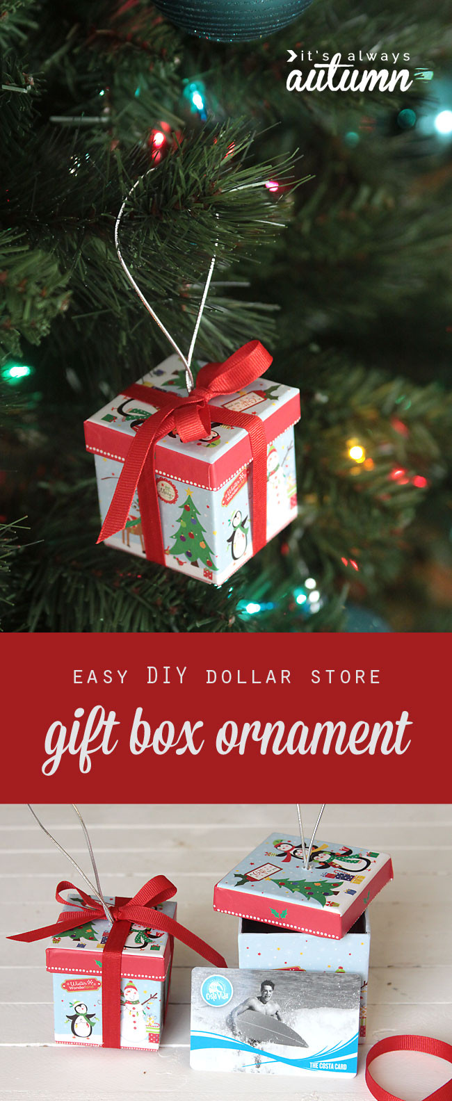 DIY Christmas Box
 DIY Gift Box Ornaments Clean and Scentsible