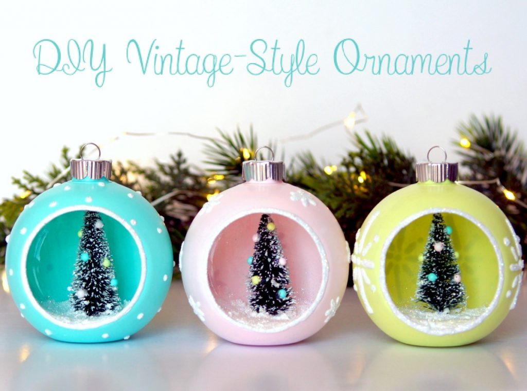 DIY Christmas Bulbs
 DIY Vintage Style Ornaments The Scrap Shoppe